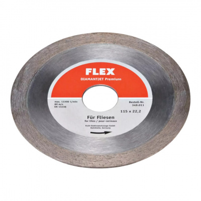 Алмазный режущий диск Flex Diamantjet по плитке Premium Fliese Ø115 349011