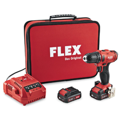 Аккумуляторный шуруповерт FLEX DD 2G 10.8-LD/2.5 SET PROMO 450561
