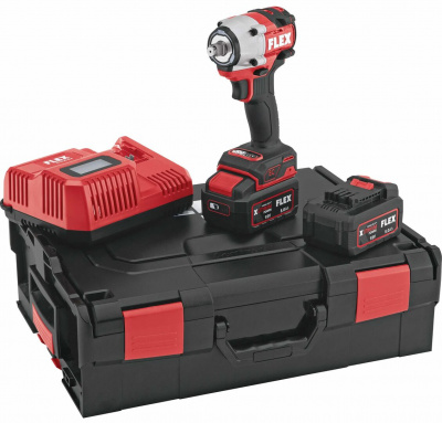 Аккумуляторный ударный гайковерт Flex IW 1/2" 400 18.0-EC 5.0/Set 531504