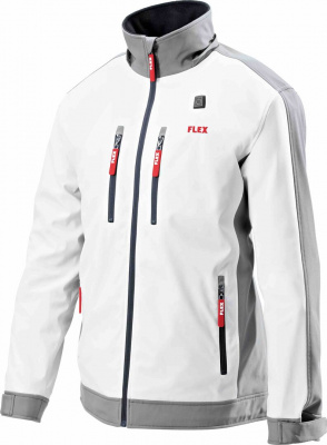 Аккумуляторная куртка с подогревом Flex TJ White 10.8/18.0 XXL Мужская 511951
