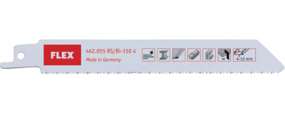 Полотна Flex для сабельных пил по металлу и жести RS/Bi-150 6 VE5 462055