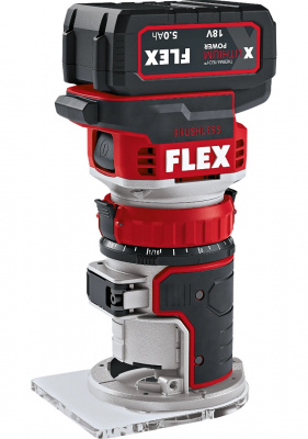 Аккумуляторный кромочный фрезер Flex CER 18.0-EC/5.0 Set 531636