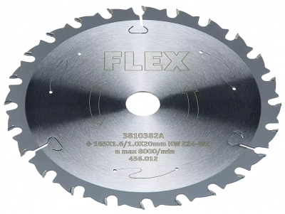 Алмазный диск FLEX D165x1,6/1,0x20 HM Z=24 WZ 456012