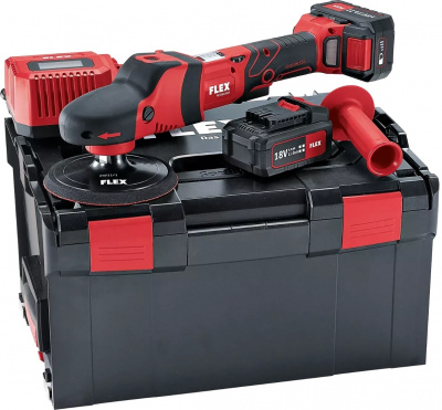 Аккумуляторная полировальная машина с ротационным движением FLEX PE 150 18.0-EC/5.0 Set 447153