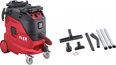 Строительный пылесос с автоматической очисткой фильтра FLEX VCE 44 H AC-Kit 446025 42л. класс H